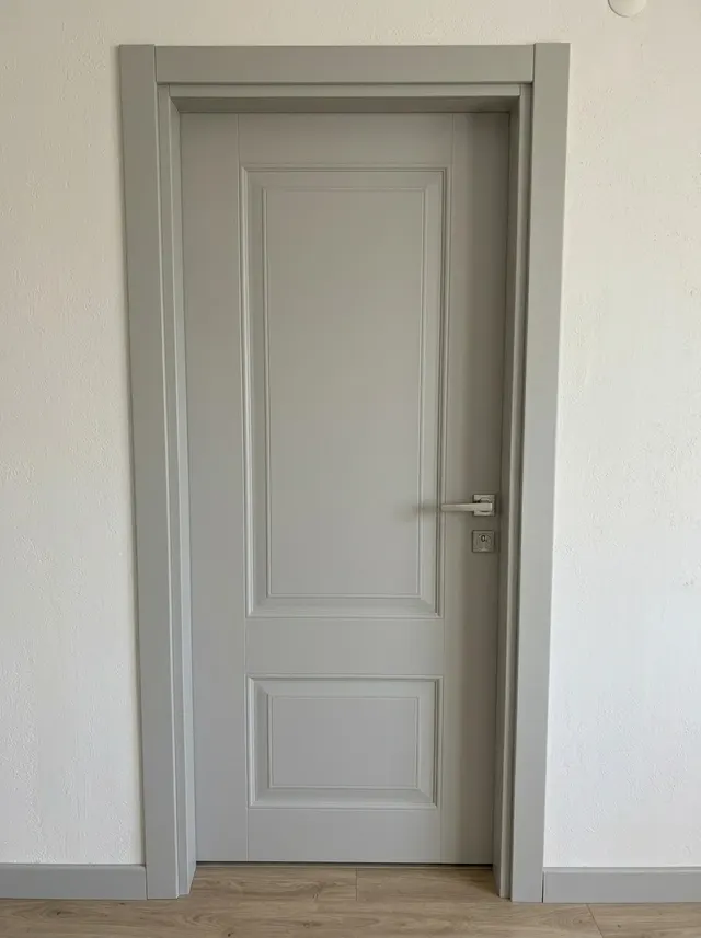 Taş gri CPL yüzeyli tablalı kapı